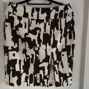 Trina Turk Cow Print Design Pencil Skirt